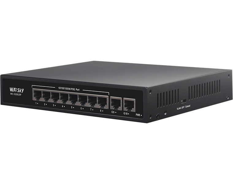8口千兆POE交換機  WS-SG0820P