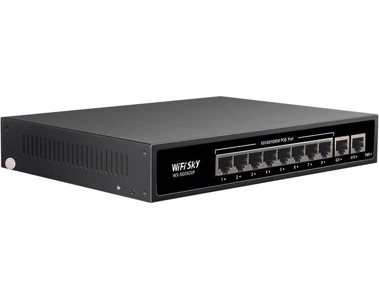 8口千兆POE交換機  WS-SG0820P