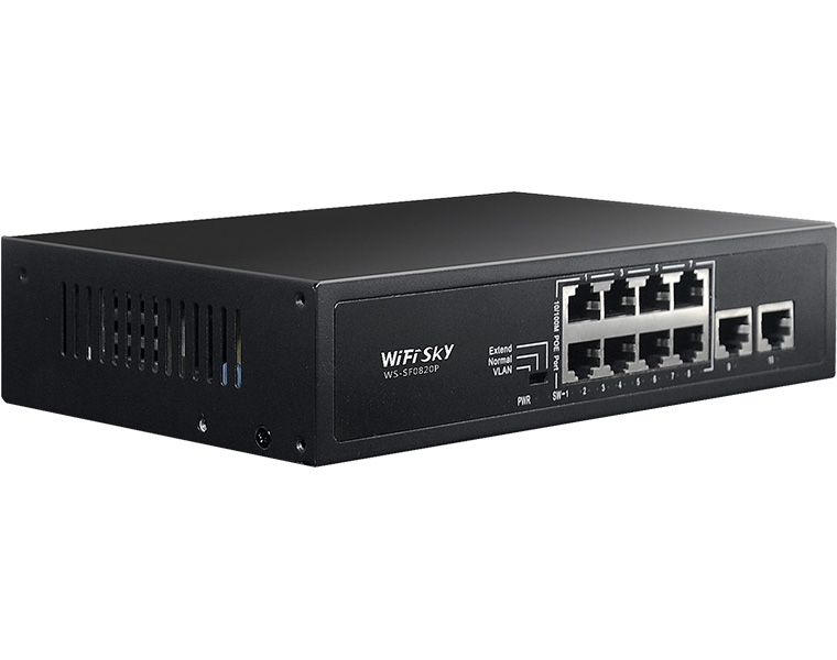 8口百兆POE交換機  WS-SF0820P