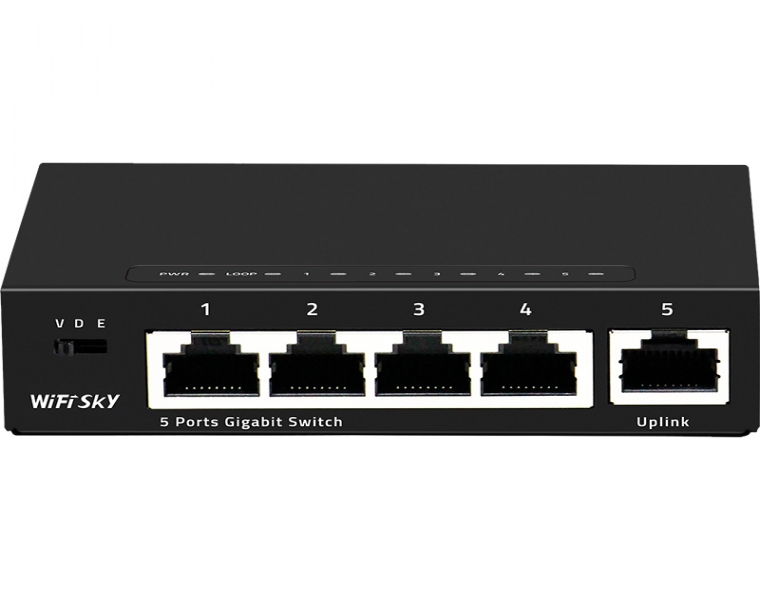 5口千兆智能以太網交換機 WS-SWG1050