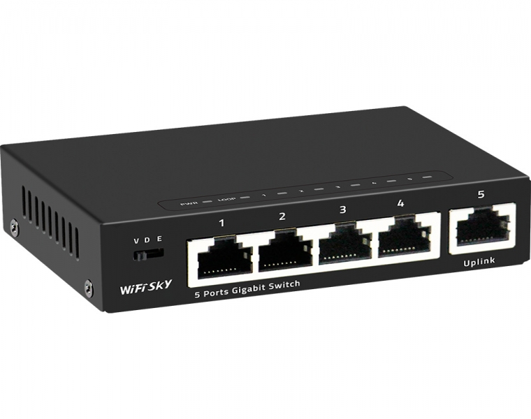 5口千兆智能以太網交換機 WS-SWG1050